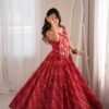 Trendy Red Rayon Digital Print Work Lehenga Choli