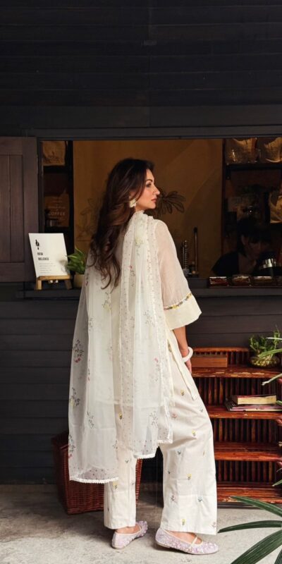 AD 246 White Mul Chanderi Salwar Suit with Embroidery Work & Sequins Work. Festive Deal ₹2899. Delivery 4-6 Working Days. Shop nowp | Jump Suits, Salwar suit, Casual Suits, Creative suits, Designer Suits, Palazzo Suits, Party Wear Suits, Patiala Suits, Straight Suits