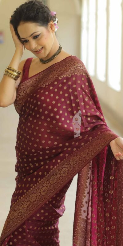 KPR 233 Maroon in Soft Lichi Silk Lace Border & Lace Work Saree . Available at ₹1549 only. Delivery 4-6 Working Days. Shop now. | Sarees, Bollywood Sarees, Creative Sarees, Designer Sarees, Embroidered Sarees, Ethnic Saree, Modern Digital sarees, Party Wear Sarees