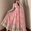 SRK 5372 Peach Fendy Silk Gown with Embroidery Work & Sequins Work. Special Price ₹2799. Delivery 4-6 Working Days. Shop now. | Gowns, Bollywood Gowns, Creative Gowns, Designer Gowns, Embroidered Gowns, Party Wear Gowns