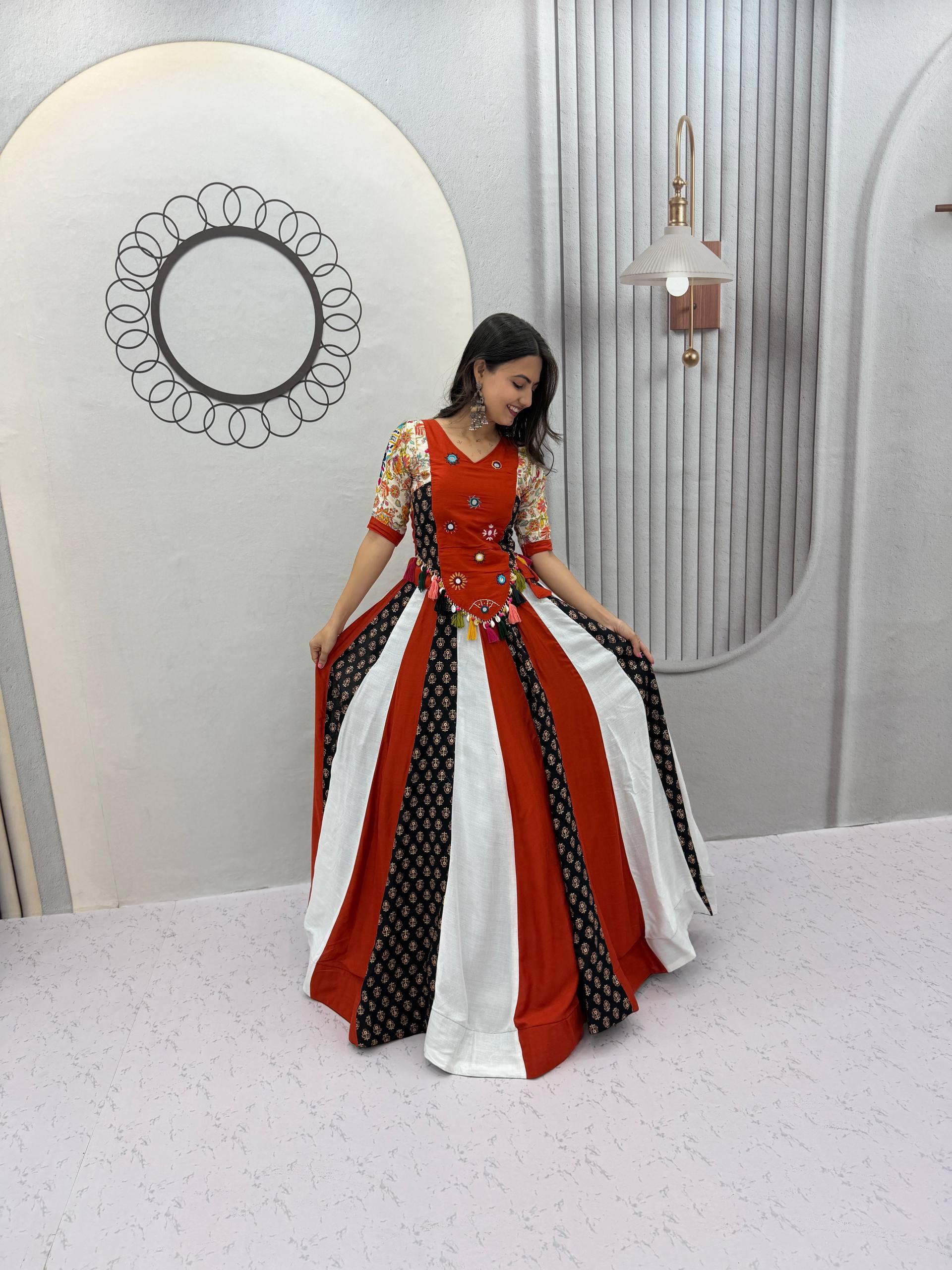 PC 587 Red in Pure Cotton Mirror Work & Gamthi Work Lehenga Choli . Exclusive Offer ₹3049. Delivery 4-6 Working Days. Shop now. | Lehenga, Bollywood Lehenga, Creative Lehenga, Designer Lehenga, Embroidered Lehenga, Party Wear Lehenga