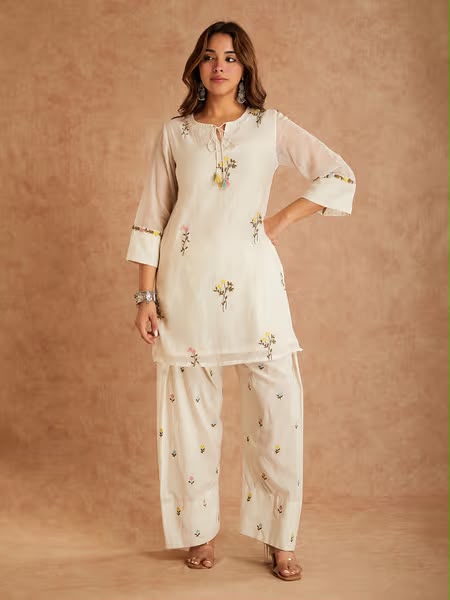 MF 513 in White Cotton Silk Digital Print & Embroidery Work Salwar Suit . Festive Deal ₹2149. Delivery 4-6 Working Days. Shop now. | Jump Suits, Salwar suit, Casual Suits, Creative suits, Designer Suits, Palazzo Suits, Party Wear Suits, Patiala Suits, Straight Suits