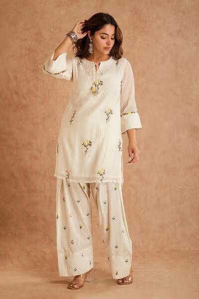 MF 513 in White Cotton Silk Digital Print & Embroidery Work Salwar Suit . Festive Deal ₹2149. Delivery 4-6 Working Days. Shop now. | Jump Suits, Salwar suit, Casual Suits, Creative suits, Designer Suits, Palazzo Suits, Party Wear Suits, Patiala Suits, Straight Suits