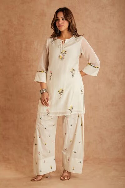 MF 513 in White Cotton Silk Digital Print & Embroidery Work Salwar Suit . Festive Deal ₹2149. Delivery 4-6 Working Days. Shop now. | Jump Suits, Salwar suit, Casual Suits, Creative suits, Designer Suits, Palazzo Suits, Party Wear Suits, Patiala Suits, Straight Suits