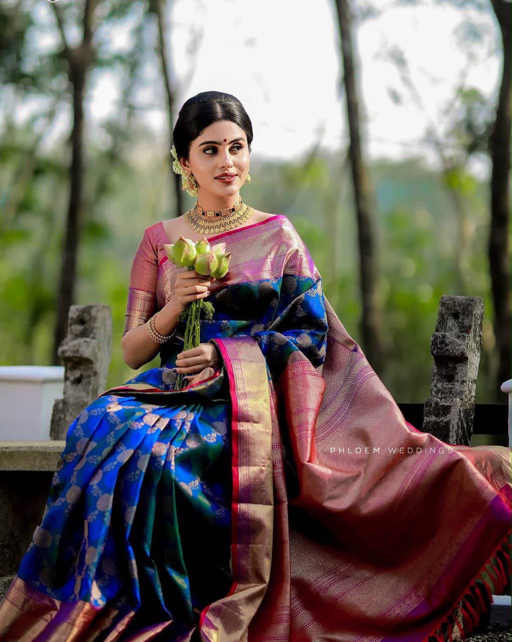 KPR 113 Royal Blue Soft Lichi Silk Saree with Lace Work & Lace Border. Introductory Price ₹1649. Delivery 4-6 Working Days. Shop now. | Sarees, Bollywood Sarees, Creative Sarees, Designer Sarees, Embroidered Sarees, Ethnic Saree, Modern Digital sarees, Party Wear Sarees