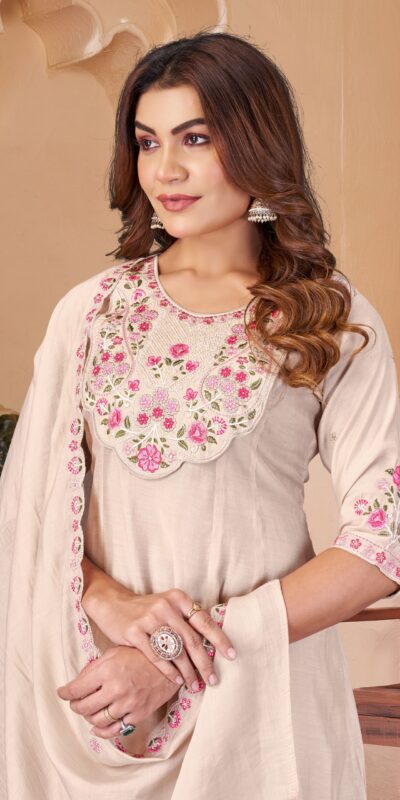 DIVA 172 Chiku Mal Chanderi Salwar Suit Perfect for Wedding, Party, Baisakhi, Housewarming, Sangeet – Introductory Price ₹2799. Delivery 4-6 Working D | Jump Suits, Salwar suit, Casual Suits, Creative suits, Designer Suits, Palazzo Suits, Party Wear Suits, Patiala Suits, Straight Suits