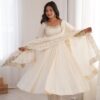 ZF 5026  White Colour Roman Silk Salwar Suit with Embroidery Work. Best Price ₹2399. Delivery 4-6 Working Days. Online Shop now. | Anarkali Suits, Bollywood Anarkali, Creative-Anarkali, Designer Anarkali, Embroidered Anarkali, Party Wear Anarkali