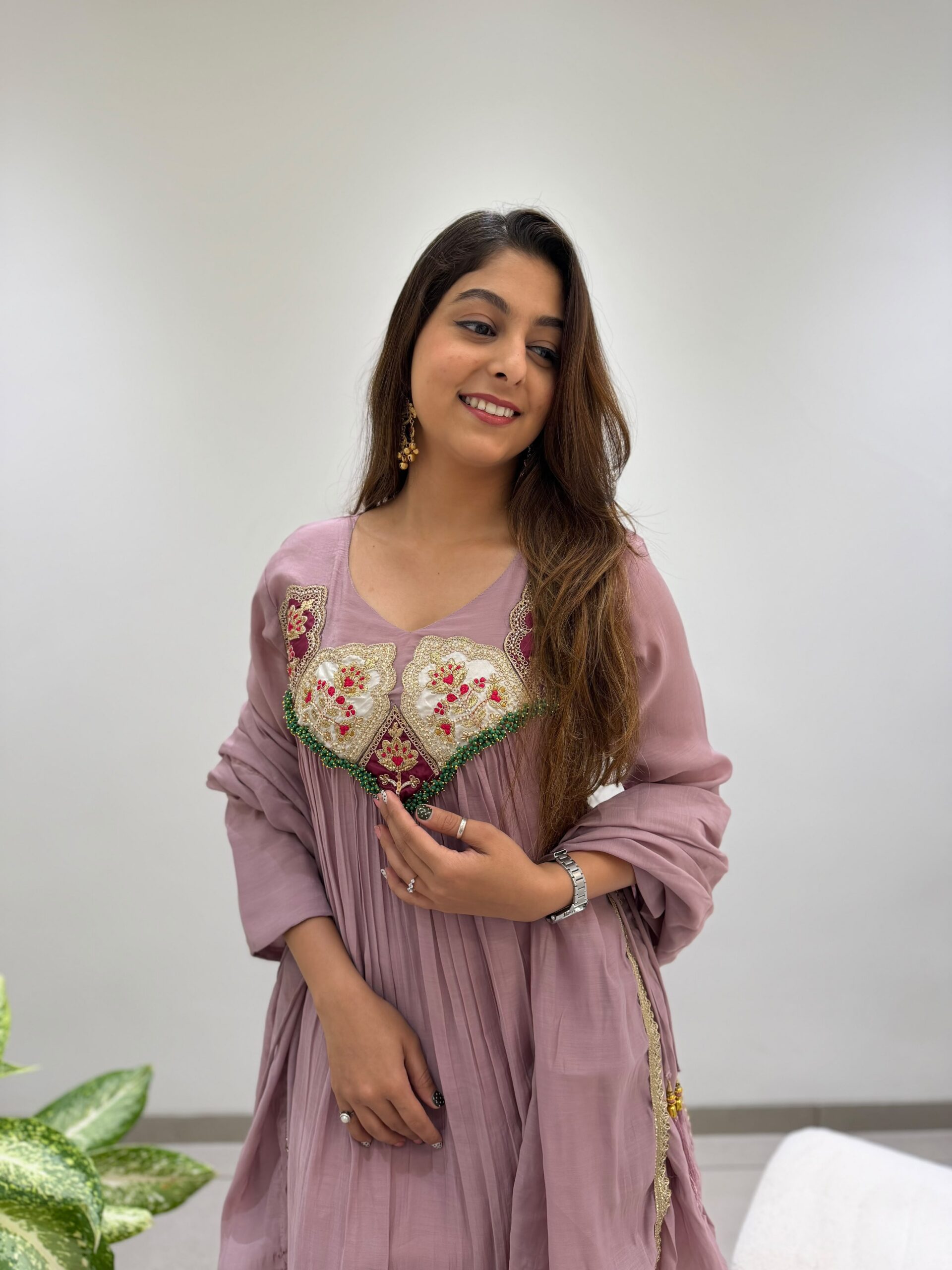LG 2145 Lavender Mul Chanderi Salwar Suit with Embroidery Work & Sequins Work. Festive Deal ₹2799. Delivery 4-6 Working Days. Shop nowp | Jump Suits, Salwar suit, Casual Suits, Creative suits, Designer Suits, Palazzo Suits, Party Wear Suits, Patiala Suits, Straight Suits