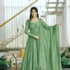 KD 1641 Pista in Salsa Silk Embroidery Work & Sequins Work Gown . Get it for ₹2899. Delivery 4-6 Working Days. Online Shop now. | Gowns, Bollywood Gowns, Creative Gowns, Designer Gowns, Embroidered Gowns, Party Wear Gowns