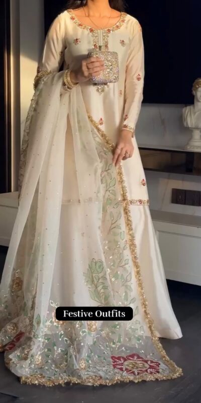 ST 1204 White Faux Georgette Salwar Suit with Embroidery Work. Available at ₹2249 only. Delivery 4-6 Working Days. Shop now. | Jump Suits, Tops & Bottoms, Track Suits, Salwar suit, Casual Suits, Creative suits, Designer Suits, Palazzo Suits, Party Wear Suits, Patiala Suits, Straight Suits, Trendy Wear