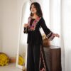 SP 93 Black Rayon Salwar Suit with Embroidery Work & Thread Embroidery. Best Price ₹2149. Delivery 4-6 Working Days. Shop now. | Jump Suits, Salwar suit, Casual Suits, Creative suits, Designer Suits, Palazzo Suits, Party Wear Suits, Patiala Suits, Straight Suits