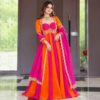 ND 5072 Pink Fendy Silk Gown with Embroidery Work & Sequins Work. Special Price ₹2849. Delivery 4-6 Working Days. Shop now. | Gowns, Bollywood Gowns, Creative Gowns, Designer Gowns, Embroidered Gowns, Party Wear Gowns