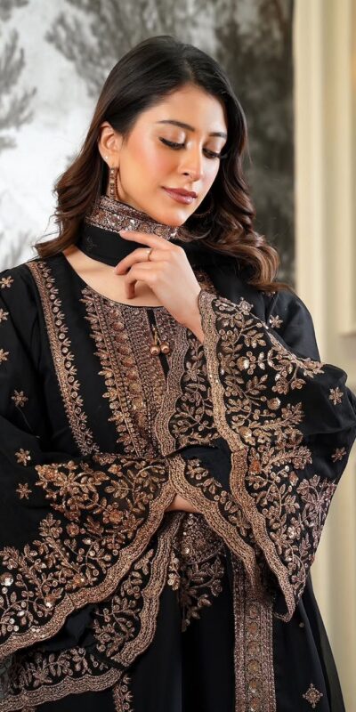 NSR 890 Black Fendy Silk Salwar Suitwith Embroidery Work & Lace Work. Now at just ₹2399. Delivery 4-6 Working Days. Shop now. | Jump Suits, Salwar suit, Casual Suits, Creative suits, Designer Suits, Palazzo Suits, Party Wear Suits, Patiala Suits, Straight Suits