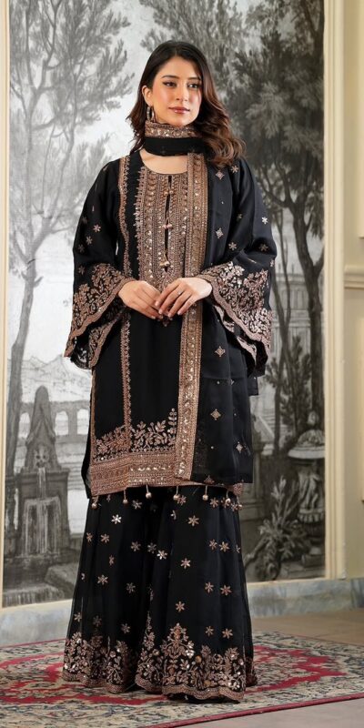 NSR 890 Black Fendy Silk Salwar Suitwith Embroidery Work & Lace Work. Now at just ₹2399. Delivery 4-6 Working Days. Shop now. | Jump Suits, Salwar suit, Casual Suits, Creative suits, Designer Suits, Palazzo Suits, Party Wear Suits, Patiala Suits, Straight Suits