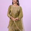 ZD 10016 Mehandi Fendy Silk Salwar Suitwith Embroidery Work & Lace Work. Now at just ₹2399. Delivery 4-6 Working Days. Shop now. | Jump Suits, Salwar suit, Casual Suits, Creative suits, Designer Suits, Palazzo Suits, Party Wear Suits, Patiala Suits, Straight Suits