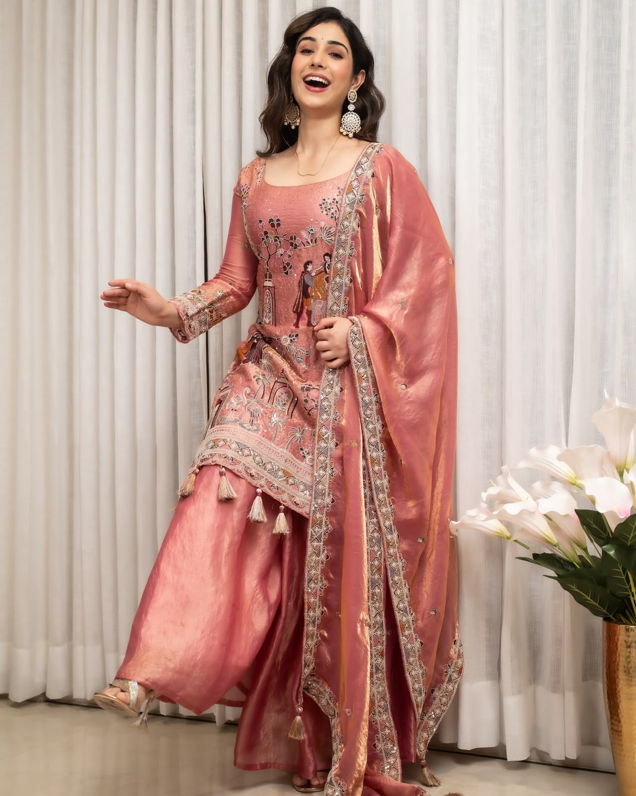 WW 1289 Pink Fendy Silk Salwar Suitwith Embroidery Work & Lace Work. Now at just ₹2999. Delivery 4-6 Working Days. Shop now. | Jump Suits, Salwar suit, Casual Suits, Creative suits, Designer Suits, Palazzo Suits, Party Wear Suits, Patiala Suits, Straight Suits