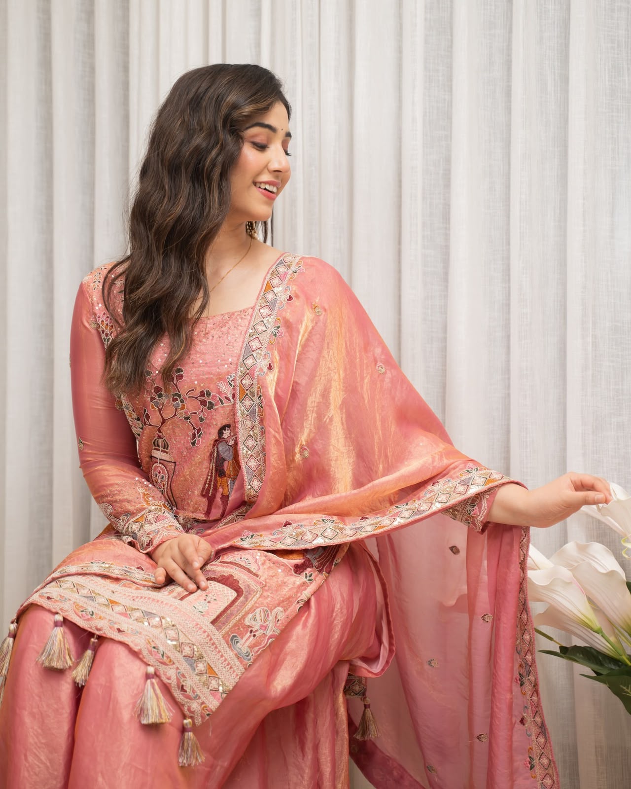 WW 1289 Pink Fendy Silk Salwar Suitwith Embroidery Work & Lace Work. Now at just ₹2999. Delivery 4-6 Working Days. Shop now. | Jump Suits, Salwar suit, Casual Suits, Creative suits, Designer Suits, Palazzo Suits, Party Wear Suits, Patiala Suits, Straight Suits