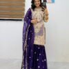 ZC 8012 Purple Crunchy Silk Salwar Suit with Embroidery Work. Wedding, Party, Festive, Events Best Price ₹2449. Delivery 4-6 Working Days. Shop now. | Jump Suits, Salwar suit, Casual Suits, Creative suits, Designer Suits, Palazzo Suits, Party Wear Suits, Patiala Suits, Straight Suits