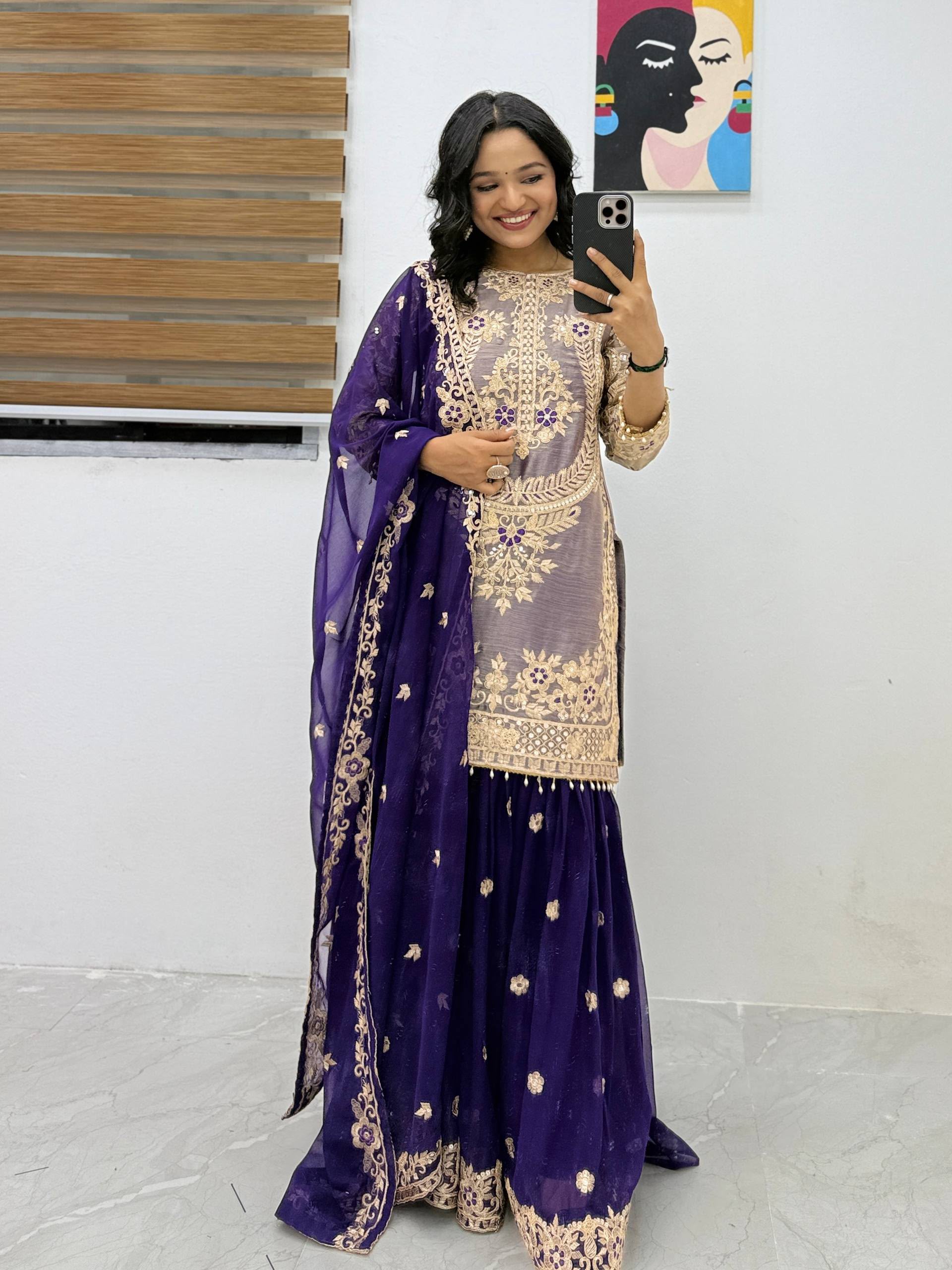 ZC 8012 Purple Crunchy Silk Salwar Suit with Embroidery Work. Wedding, Party, Festive, Events Best Price ₹2449. Delivery 4-6 Working Days. Shop now. | Jump Suits, Salwar suit, Casual Suits, Creative suits, Designer Suits, Palazzo Suits, Party Wear Suits, Patiala Suits, Straight Suits