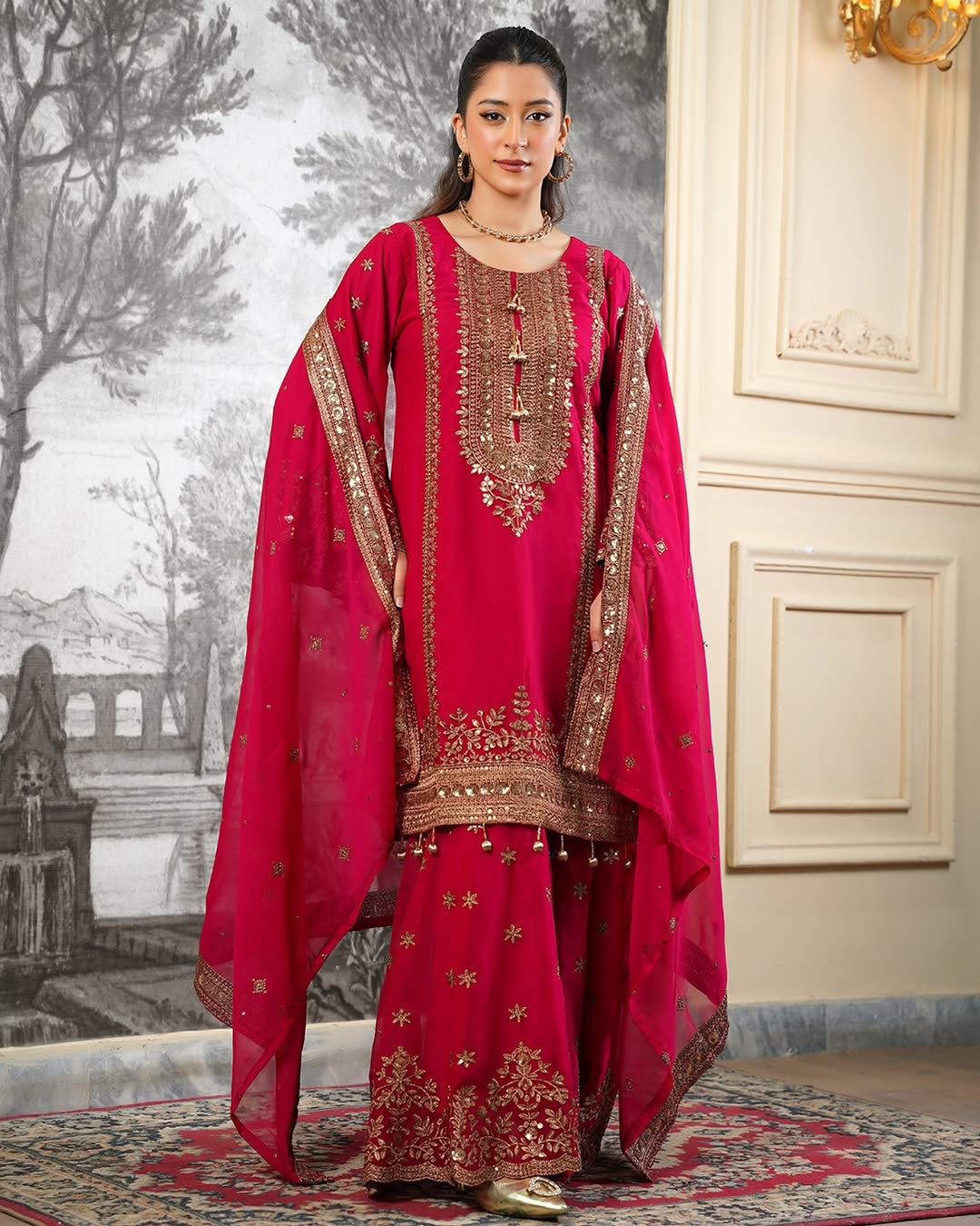 NSR 890 Red Fendy Silk Salwar Suitwith Embroidery Work & Lace Work. Now at just ₹2399. Delivery 4-6 Working Days. Shop now. | Jump Suits, Salwar suit, Casual Suits, Creative suits, Designer Suits, Palazzo Suits, Party Wear Suits, Patiala Suits, Straight Suits