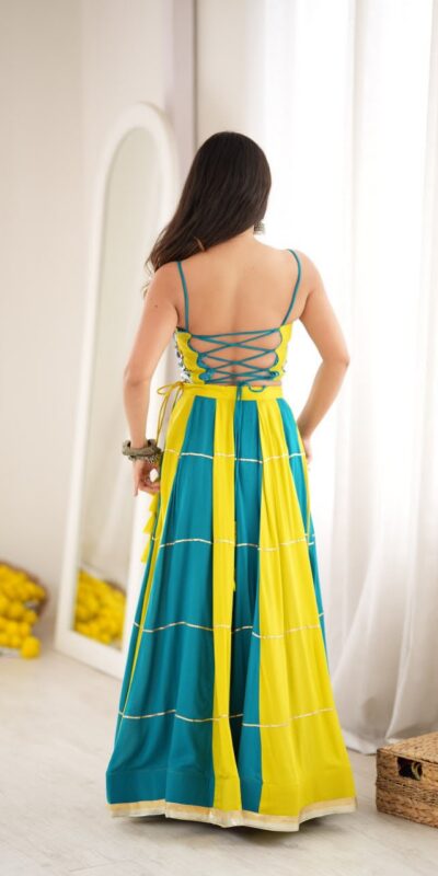 SP 97 Blue Color Rayon Embroidery Work & Cowrie Work Lehenga Choli . Grab it for ₹2399. Delivery 4-6 Working Days. Shop now. | Lehenga, Bollywood Lehenga, Creative Lehenga, Designer Lehenga, Embroidered Lehenga, Party Wear Lehenga