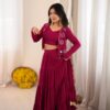 SP 94 Maroon Color Rayon Embroidery Work & Cowrie Work Lehenga Choli . Grab it for ₹2899. Delivery 4-6 Working Days. Shop now. | Lehenga, Bollywood Lehenga, Creative Lehenga, Designer Lehenga, Embroidered Lehenga, Party Wear Lehenga