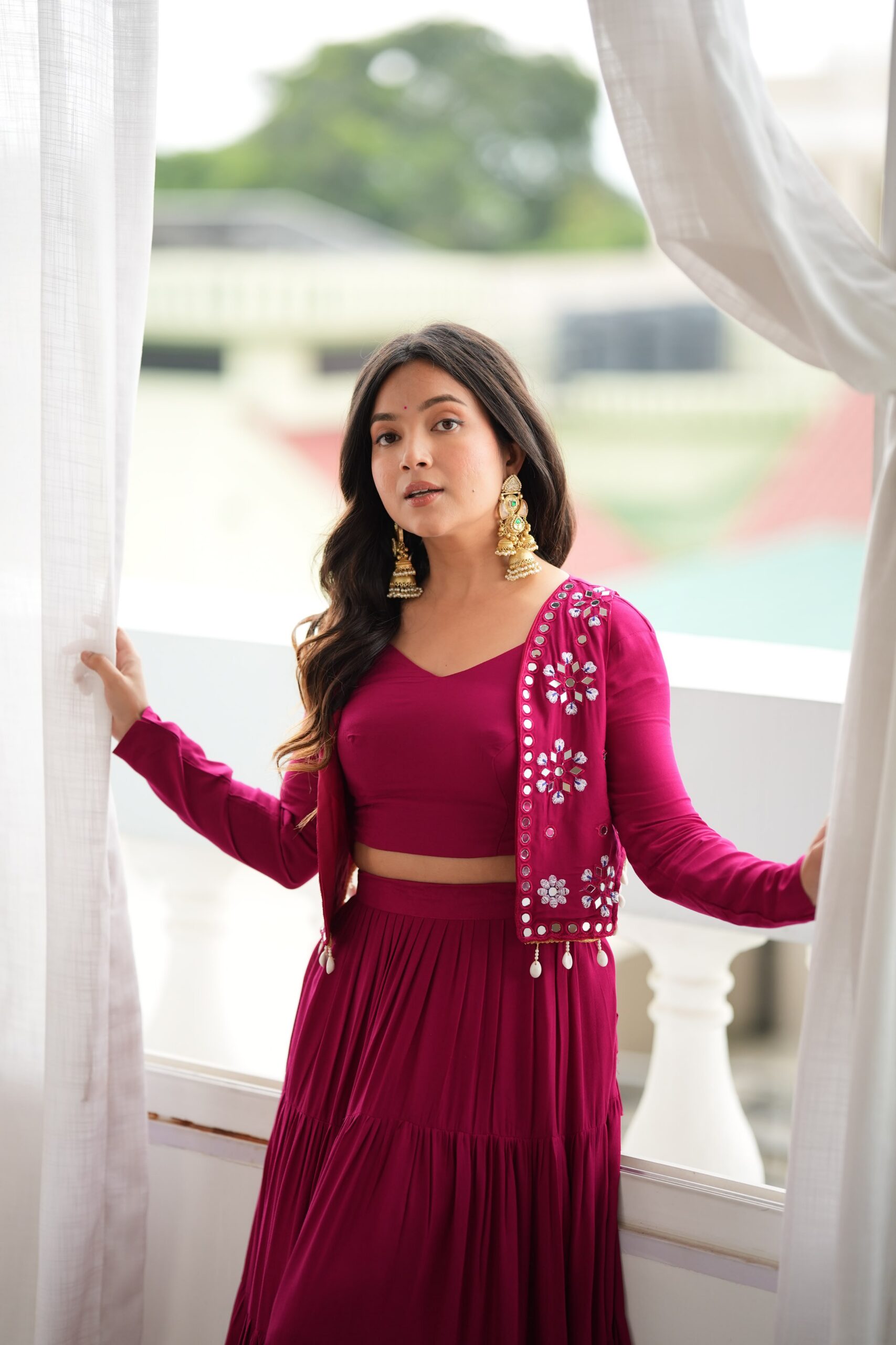SP 94 Maroon Color Rayon Embroidery Work & Cowrie Work Lehenga Choli . Grab it for ₹2899. Delivery 4-6 Working Days. Shop now. | Lehenga, Bollywood Lehenga, Creative Lehenga, Designer Lehenga, Embroidered Lehenga, Party Wear Lehenga