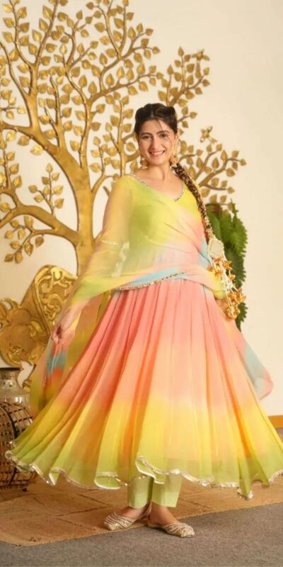 RTC 6069 Multi Faux Georgette Salwar Suit with Mirror Work & Embroidery Work. Get it for ₹2449. Delivery 4-6 Working Days. Shop now. | Anarkali Suits, Bollywood Anarkali, Creative-Anarkali, Designer Anarkali, Embroidered Anarkali, Party Wear Anarkali