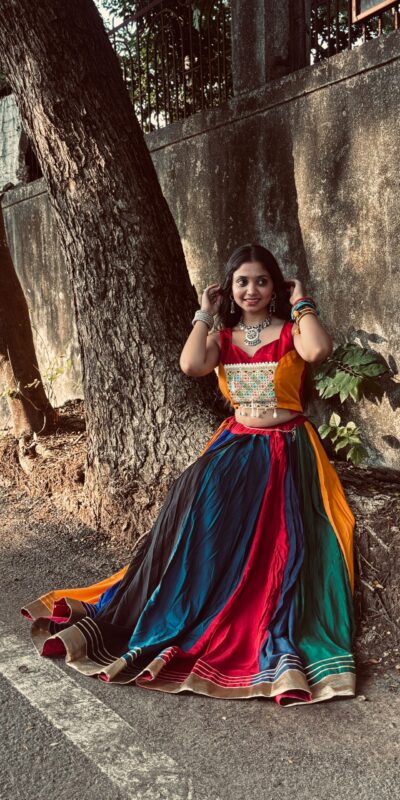 LG 660 Multi Color Rayon Embroidery Work & Cowrie Work Lehenga Choli . Grab it for ₹2349. Delivery 4-6 Working Days. Shop now. | Lehenga, Bollywood Lehenga, Creative Lehenga, Designer Lehenga, Embroidered Lehenga, Party Wear Lehenga