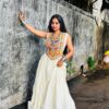 LG 661 White Color Rayon Embroidery Work & Cowrie Work Lehenga Choli . Grab it for ₹2349. Delivery 4-6 Working Days. Shop now. | Lehenga, Bollywood Lehenga, Creative Lehenga, Designer Lehenga, Embroidered Lehenga, Party Wear Lehenga
