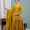 Angelic Mustered Chinon Silk Sequence Work Salwar Suit