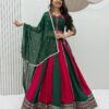 Fancy Green Pure Cotton Hand Work Lehenga Choli