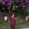 Fancy Maroon Rayon Embroidery Work Salwar Suit
