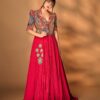 Fancy Red Rangoli Crush Silk Sequins Work Lehenga Choli