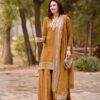 Fancy Rust Mul Chanderi Thread Work Salwar Suit