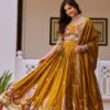 Fantastic Mustered Vichitra Sequence Work Lehenga Choli