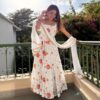 Lovely White Crushi Silk Hand Embroidery Work Anarkali Suit