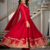 Nice Red Rangoli Crush Sequence Work Salwar Suit