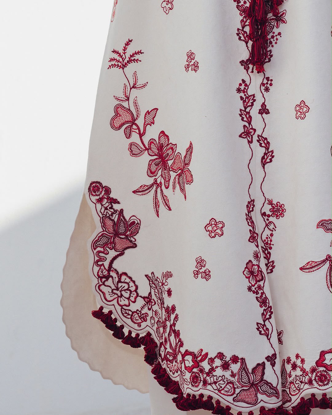 Nice White Roman Silk Embroidery Work Salwar Suit