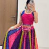 Perfect Multi Georgette Mirror Hand Work Lehenga Choli