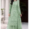 Perfect Pista Net Georgette Thread Work Salwar Suit