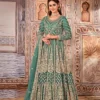 Super Blue Butterfly Net Sequins Work Salwar Suit