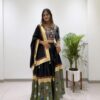 Trendy Black Rayon Embroider Work Lehenga Choli