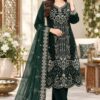 Trendy Green 9000 Velvet Embroidery Work Salwar Suit