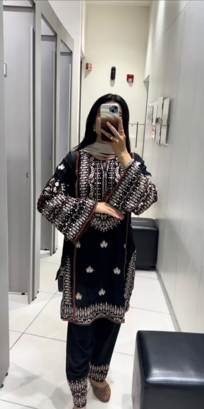 NSR 888 Black Rayon Salwar Suit with Embroidery Work & Thread Embroidery. Best Price ₹2199. Delivery 4-6 Working Days. Shop now. | Jump Suits, Salwar suit, Casual Suits, Creative suits, Designer Suits, Palazzo Suits, Party Wear Suits, Patiala Suits, Straight Suits