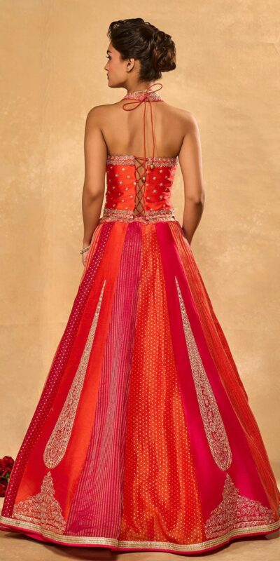 BB 85 Orange Shiny Chinon Silk Sequence Work Lehenga Choli Perfect for Wedding, Party, Ganesh Chaturthi, Baby Shower, Makar Affordable Price ₹2999. /- | Lehenga, Bollywood Lehenga, Creative Lehenga, Designer Lehenga, Embroidered Lehenga, Party Wear Lehenga