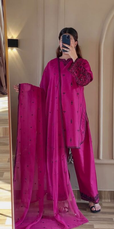 JF 047 Pink Rayon Salwar Suit with Embroidery Work & Thread Embroidery. Best Price ₹2099. Delivery 4-6 Working Days. Shop now. | Jump Suits, Salwar suit, Casual Suits, Creative suits, Designer Suits, Palazzo Suits, Party Wear Suits, Patiala Suits, Straight Suits