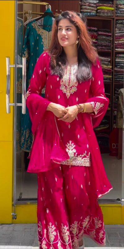 MD 3046 Red Color Chinon Silk Salwar Suit with Embroidery Work. Online Get it for ₹2319. Delivery 4-6 Working Days. Shop now. | Jump Suits, Salwar suit, Casual Suits, Creative suits, Designer Suits, Palazzo Suits, Party Wear Suits, Patiala Suits, Straight Suits