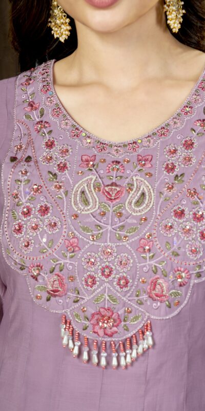 DIVA 175 Lavender Mal Chanderi Salwar Suit Perfect for Wedding, Party, Baisakhi, Housewarming, Sangeet – Introductory Price ₹2899. Delivery 4-6 Working D | Jump Suits, Salwar suit, Casual Suits, Creative suits, Designer Suits, Palazzo Suits, Party Wear Suits, Patiala Suits, Straight Suits