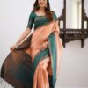 KPR 164 Teal Soft Lichi Silk Saree with Lace Work & Lace Border. Introductory Price ₹1649. Delivery 4-6 Working Days. Shop now. | Sarees, Bollywood Sarees, Creative Sarees, Designer Sarees, Embroidered Sarees, Ethnic Saree, Modern Digital sarees, Party Wear Sarees